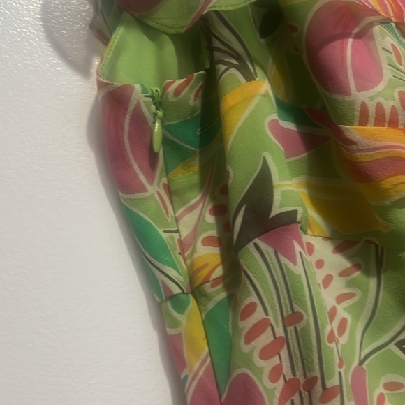 Colorful BCBG MAC Azria size 4 sleeveless dressNWOT - Picture 7 of 13